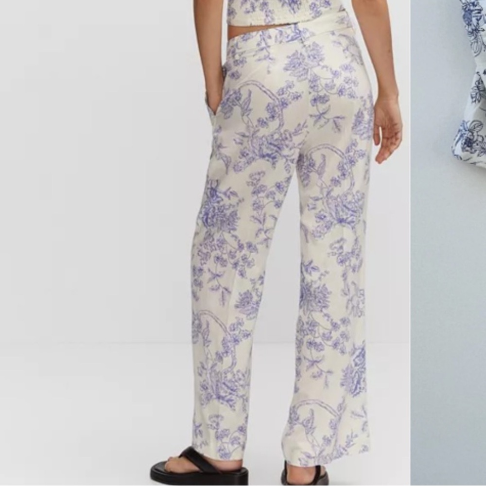 Jason Wu Floral Linen Pants